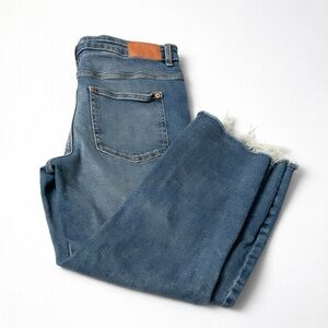 ZARA Blue Denim Jeans worn snd washed 1x